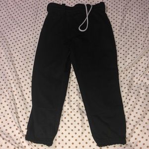Black Rawlings youth softball pants